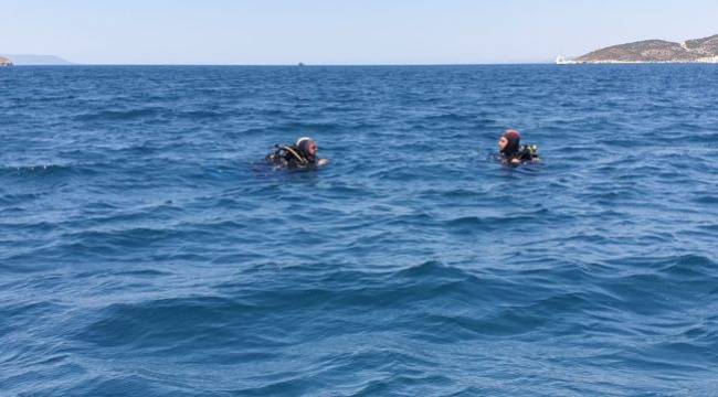 İzmir İtfaiyesi'nin dalgıçları Sarp'ı arıyor