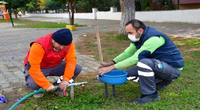 Narlıdere'de can dostlar için su kabı