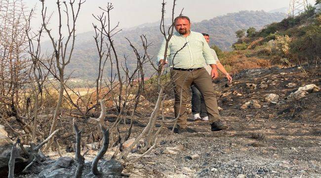 Başkan Gümrükçü Marmaris Yangın Bölgesinde