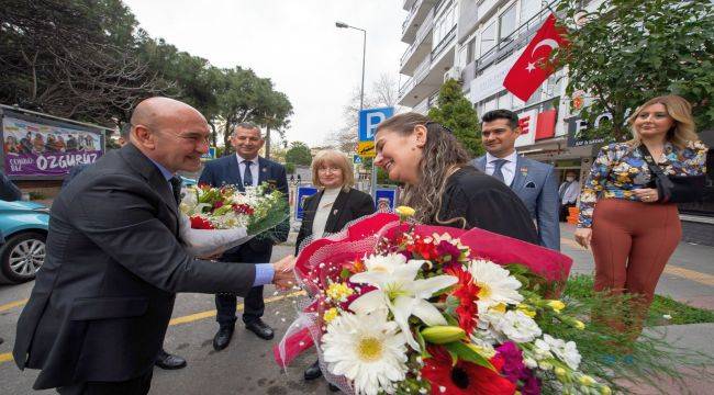 Başkan Soyer Gününü Gazi ve Şehit Ailelerine Ayırdı