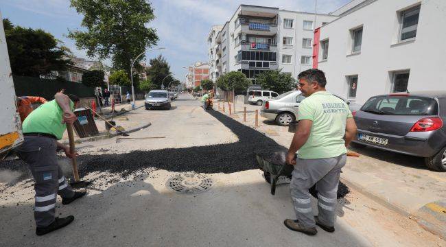 Narlıdere'de Asfalt Mesaisi